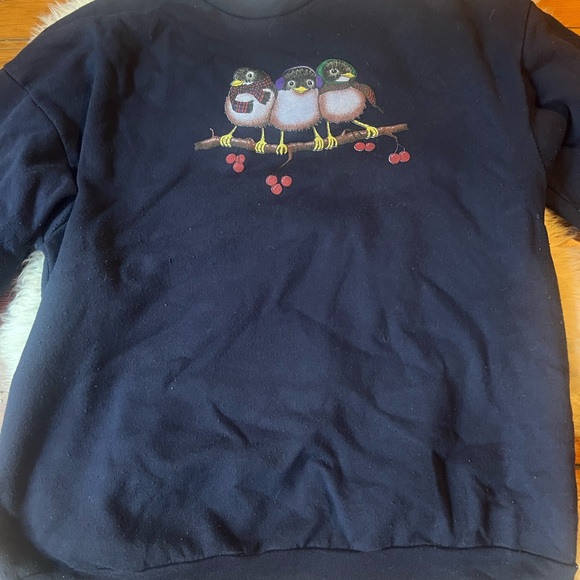 Vintage Three Little Birds Cozy Sweater Top EUC - Picture 5 of 5